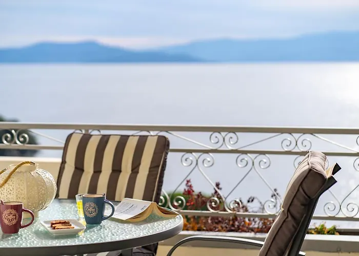 Beta Sea View With Pool Volos