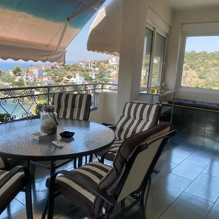 别墅 Villa Seaside View Complex With Pool 沃洛斯